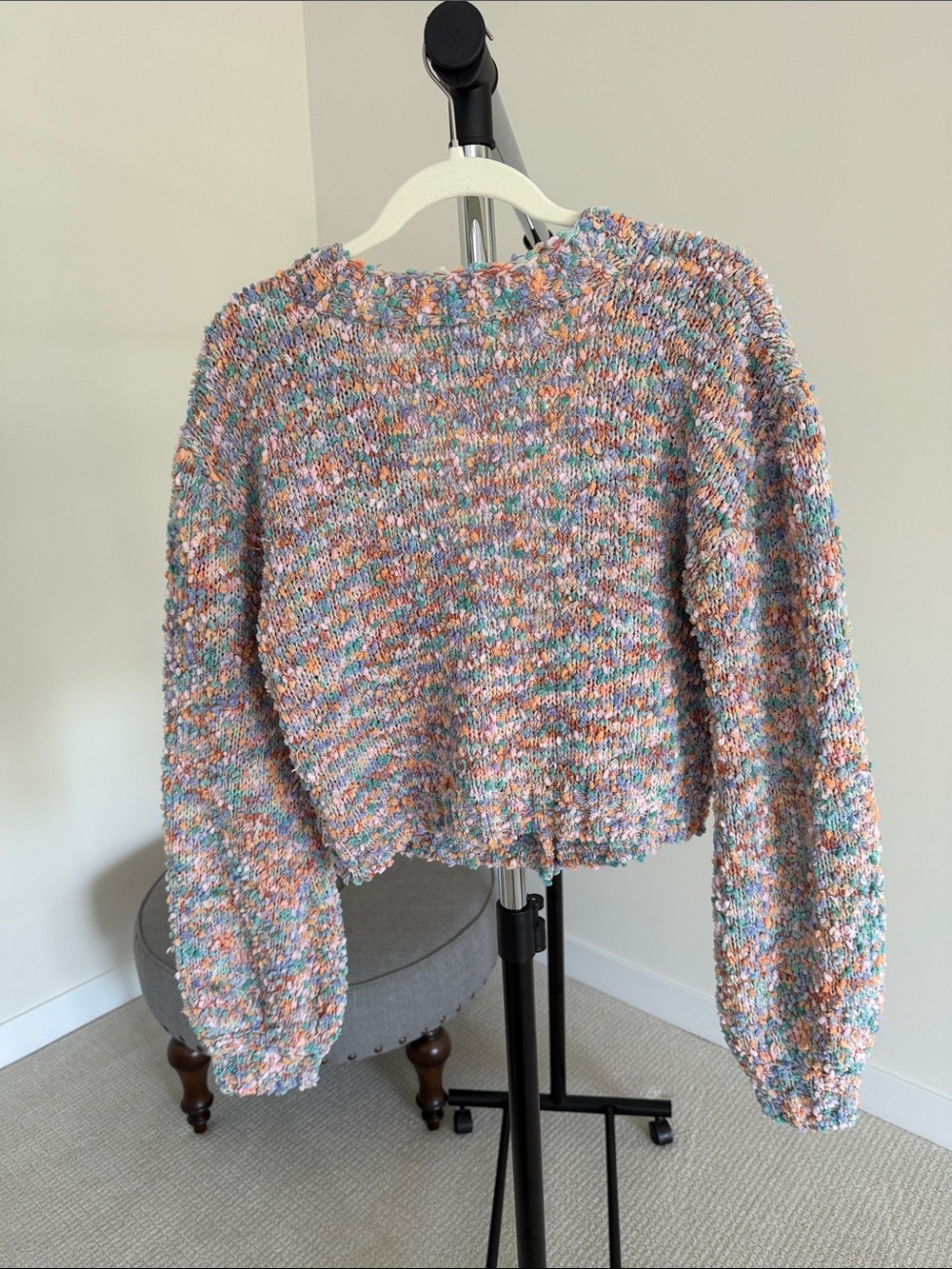 VICI Glee Button Front Colorblock Cardigan - Picture 4 of 5